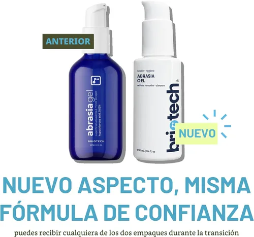 Vista 4 de BRIOTECH Gel de abrasión, limpiador de ácido hipocloroso para cortes y rasguños menores, hidrogel HOCl vegano, alivio de la irritación de secado