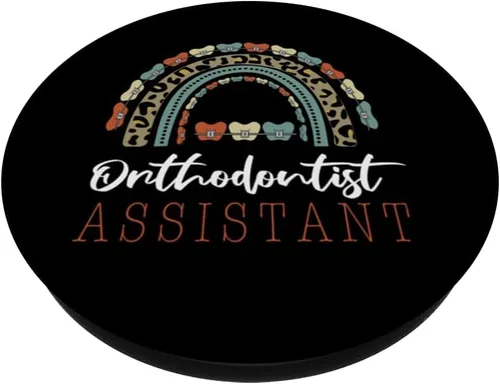 Vista 2 de Orthodontic Assistant Rainbow braces Ortho Orthodontist PopSockets Adhesive PopGrip