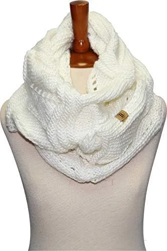 Vista 3 de Basico Bufanda Infinity Bufanda de punto de ganchillo de invierno en talla única
