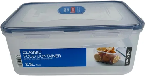 Vista 2 de LOCK & LOCK - Recipiente rectangular para alimentos, alto, 9.6 tazas, 78 onzas líquidas