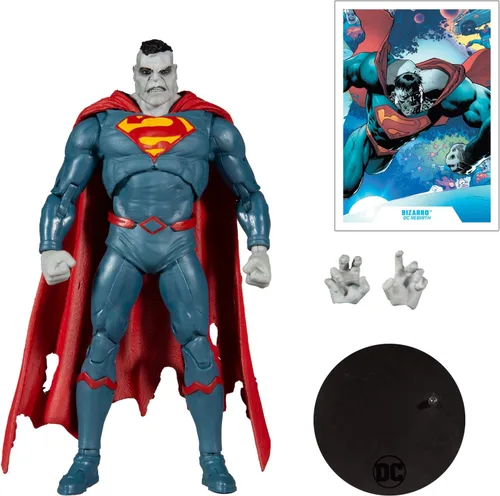 Vista 7 de McFarlane Toys DC Multiverse Superman Bizarro: DC Rebirth Figura de acción de 7 pulgadas