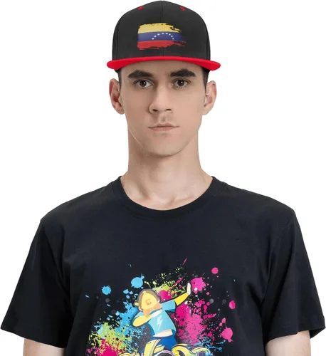 Vista 8 de HAohtaNWabng Gorra de béisbol transpirable con la bandera de Venezuela para hombre y mujer