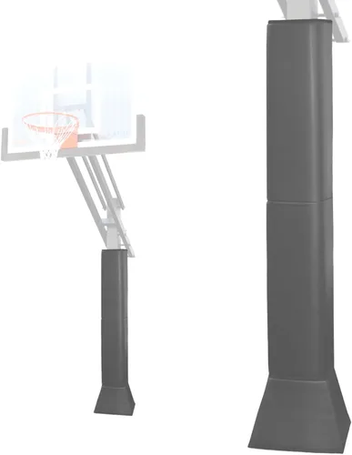 Vista 21 de Katop Almohadilla cuadrada para bastón de baloncesto, acolchado de poste protector resistente para poste de 5 x 5 pulgadas, poste y base de 6 x 6