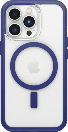 Vista 3 de OtterBox Funda transparente con borde de agarre colorido para iPhone 13 Pro Challenger
