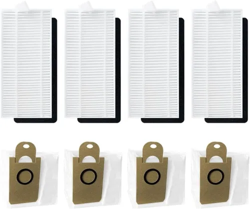Vista 15 de Compatible con HONITURE Q6 SE robot aspirador repuesto repuesto accesorios cepillo lateral principal filtro HEPA bolsa polvo fregona (juego B)