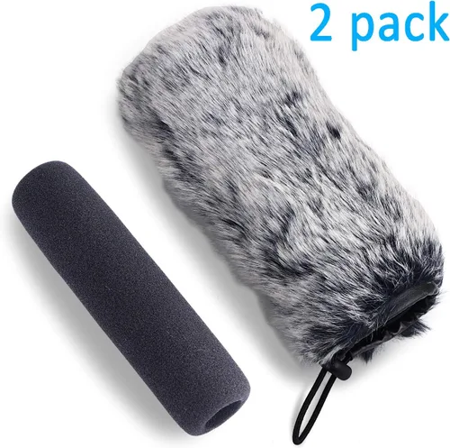 Vista 2 de YOUSHARES Rode VideoMic Go - Protector de parabrisas y cubierta de espuma, micrófono para cámara de micrófono Rode GO, micrófono para interiores