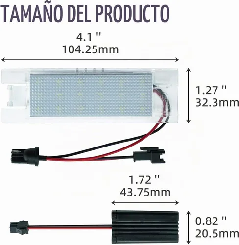 Vista 5 de Luces LED de matrícula para Chevy Camaro 2014-2023, Malibu 2013-2015, Volt 2011-2023