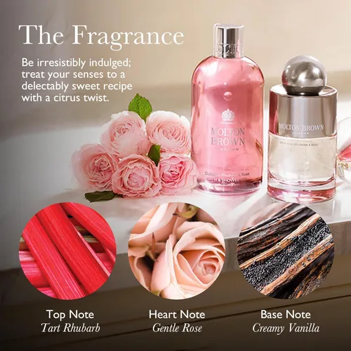Vista 3 de Molton Brown Deliciosas cañas con aroma a ruibarbo y rosa, 5 onzas líquidas