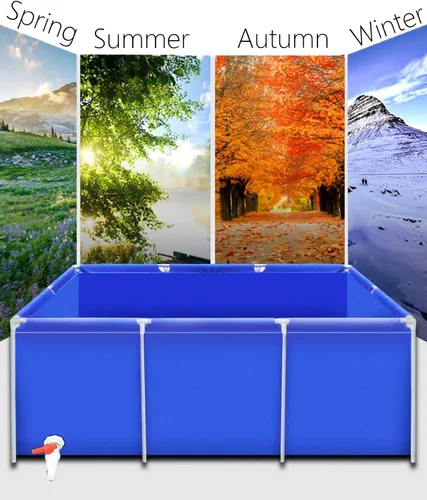 Vista 8 de LZMZMQ Albercas para adultos/niños, piscinas rectangulares pequeñas, para natación en interiores y exteriores, piscinas marcadas/piscinas sobre
