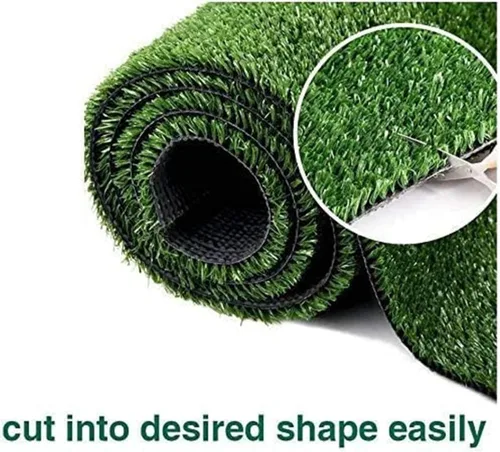 Vista 6 de Muestra de césped artificial sintético Goasis Lawn 1FTX1FT, alfombra de césped sintético para perros de interior y exterior, alfombra de césped