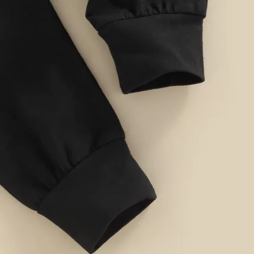 Vista 6 de Amiblvowa Conjunto de ropa de 2 piezas para bebé y niño de manga larga a rayas camisas pantalones largos para correr otoño e invierno