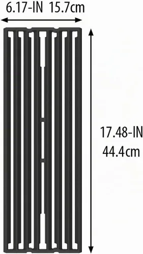 Vista 4 de Broil King 11241 Grid-Baron - Rejilla de cocción de hierro fundido, tamaño único, color negro