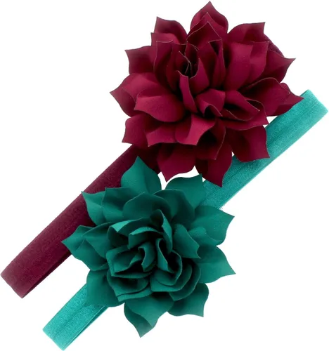 Vista 49 de Diademas de flores de pétalos para bebés y niñas, par elástico para niños pequeños