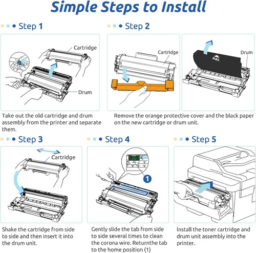 Vista 7 de INK E-SALE TN850 Cartucho de tóner de alto rendimiento compatible para Brother TN-850 TN820 Toner para Brother DCP-L5650DN HL-L6200DW HL-L6400DWT