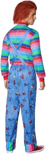 Vista 2 de Spirit Halloween Disfraz de Chucky adulto (Deluxe Chucky (hombres), SM)