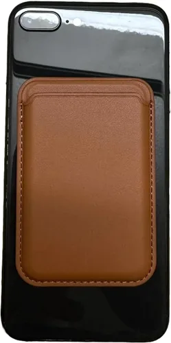 Vista 4 de Elegante y conveniente Cartera de cuero magnética - Fácil acceso a tarjetas, identificación y dinero en efectivo, Marrón, Sólido