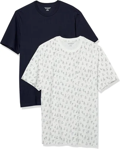 Vista 33 de Amazon Essentials Men's Short-Sleeve Crewneck Pocket T-Shirts, Pack of 2