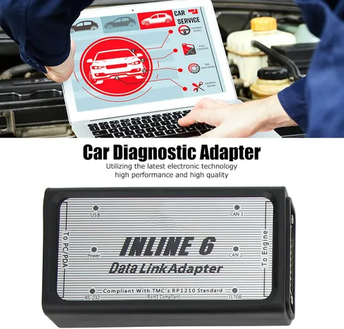 Vista 4 de Herramienta de escaneo de diagnóstico resistente, para kit de adaptador de enlace de datos en línea 6 escáner OBD2 para Cummins Engine J1939 J1708