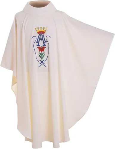 Vista 2 de BLESSUME Iglesia Católica Casulla Corona Bordada Vestiduras Sacerdotales