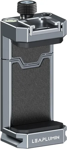 Vista 8 de Soporte de trípode para teléfono con zapata fría deslizante, adaptador universal de montaje para teléfono inteligente con tornillo estándar de 1/4