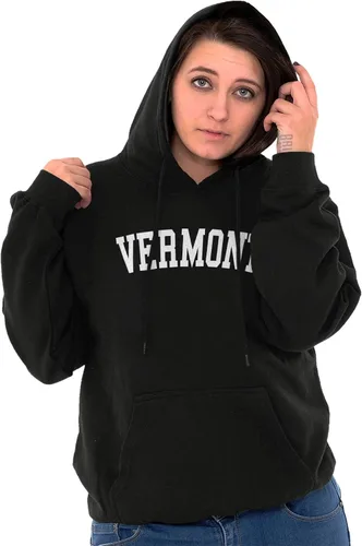 Vista 24 de Simple Classic Souvenir Vermont Sudadera con capucha Mujer Hombres