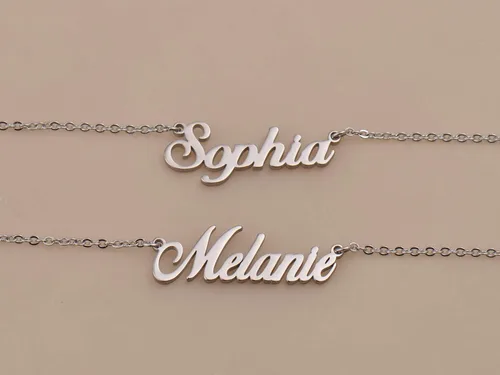Vista 2 de GR35Z9 Collar personalizado con placa de identificación única