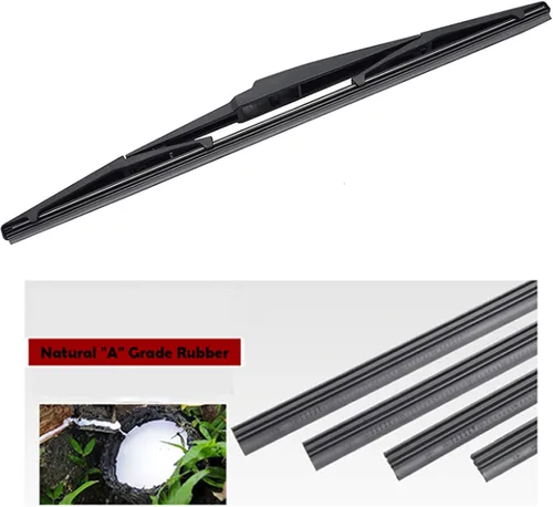 Vista 4 de Limpiaparabrisas trasero de automóvil, para Kia Cerato Sephia Spectra LD Hatchback 2003-2008, tamaño 14 pulgadas