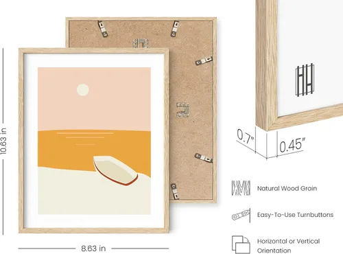 Vista 3 de HAUS AND HUES Impresiones artísticas abstractas y minimalistas de paisaje para pared, juego de 6 pósteres modernos estéticos de montaña, pinturas