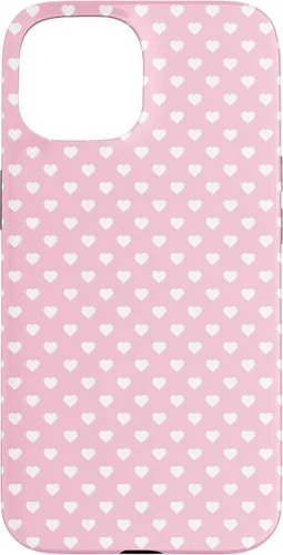 Vista 6 de Hearts Pattern Light Pink White Valentine Case for iPhone 17