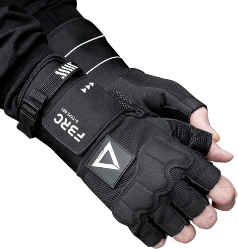 Vista 2 de Fabric of the Universe Guantes tácticos con logotipo sin dedos