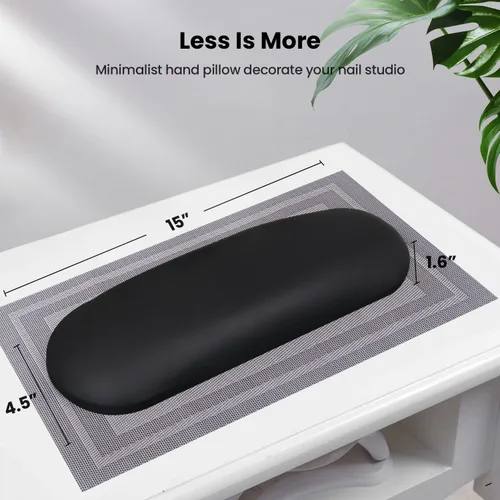 Vista 4 de Almohada y tapete para reposabrazos, cojín para manicura de salón de belleza, soporte de mano para manicurista con tapete para manicura profesional