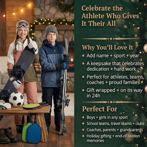 Vista 8 de Adorno de boliche personalizado 2025 Personalización gratuita las 24 horas Adornos deportivos de Navidad grabados con láser para árbol