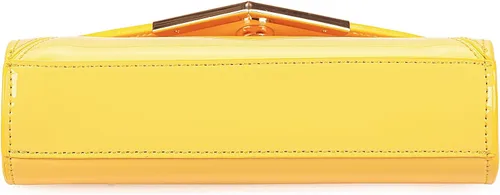 Vista 6 de DEXMAY - Bolso de mano de noche para mujer, de charol sintético, plegable, bolso formal