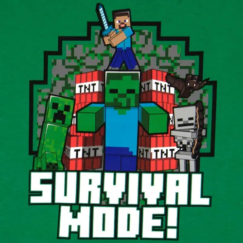 Vista 5 de Minecraft Boys Short Sleeve Regular Fit