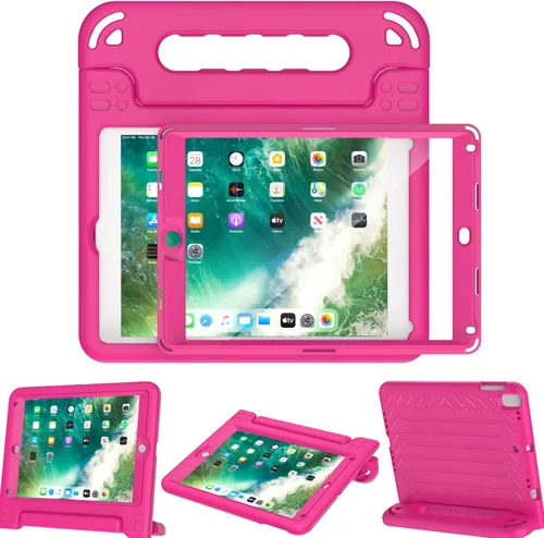Vista 12 de AVAWO funda para iPad 9.7" 2017, para niños., Negro