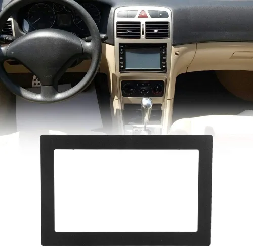 Vista 5 de Marco estéreo universal para coche, 7 pulgadas 2DIN coche Fascia Dash montaje kit marco 7.008 x 4.016 in