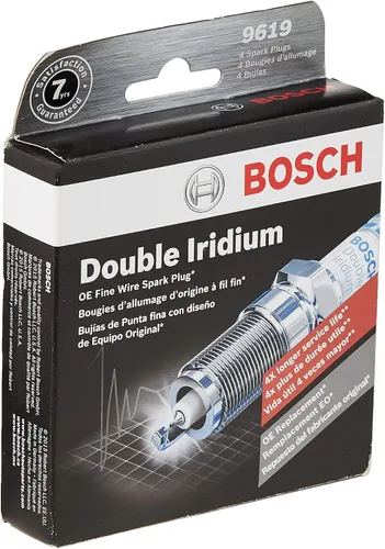 Vista 2 de BOSCH 9619 OE Bujía de Alambre Fino de Doble Iridio - Paquete de 4
