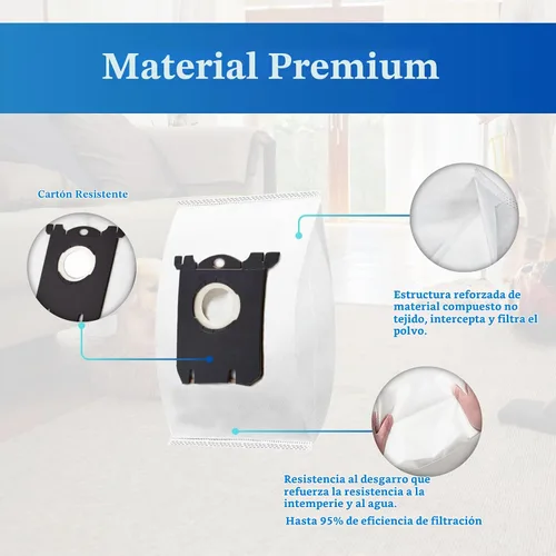 Vista 3 de Bolsas de vacío clásicas S-bag compatibles con Electrolux EL200F