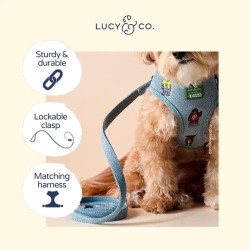 Vista 3 de Lucy & Co. x Parks Project Adventures with Friends - Correa para perro, talla S Aventuras con amigos