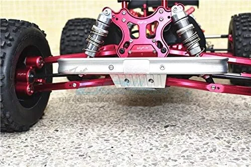 Vista 4 de GPM Para Arrma Outcast 6S BLX/NOTORIOUS 6S BLX Piezas de actualización de aluminio parachoques delantero - 1 juego de plata