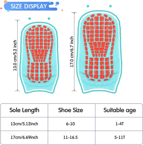 Vista 4 de 12 pares de calcetines antideslizantes para niños y niñas como se muestra en las fotos