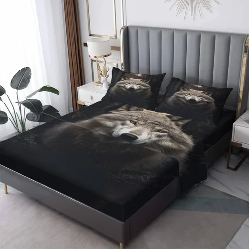 Vista 20 de Juego de sábanas tamaño individual: sábanas y fundas de almohada, sábanas y fundas de almohada, microfibra suave y bolsillo profundo y patrón sin