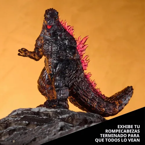 Vista 10 de Bepuzzled, Godzilla Ultra Deluxe - Rompecabezas de cristal 3D, para amantes de Godzilla, coleccionistas y rompecabezas a partir de 12 años