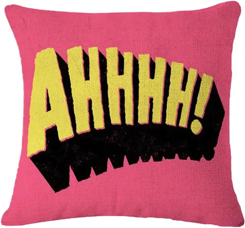 Vista 7 de Hi-Shop - Funda de almohada decorativa de lino y algodón de 18 x 18 pulgadas (14)