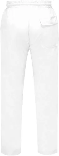 Vista 4 de BIFUTON Pantalones casuales de lino para hombre, holgados, ligeros, con cintura elástica, para yoga, playa, con cordón, pantalones casuales