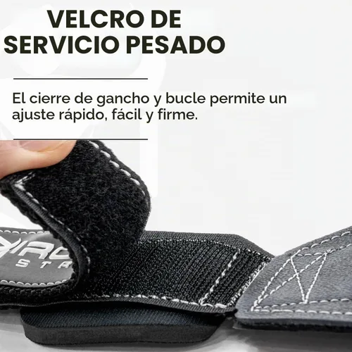 Vista 3 de EZ Gripz PRO V2 - Puños de levantamiento de pesas para levantamiento de pesas: correas de levantamiento de pesas para gimnasio con agarres