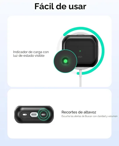 Vista 9 de ESR Funda para AirPods 4, Compatible con Funda de AirPods de 4ª Generación (2024) (USB-C), Compatible con MagSafe, Cubierta de Protección contra