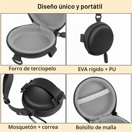 Vista 2 de JOYJOM Estuche rígido de transporte para Go Plus Plus + accesorio, bolsa protectora de piel sintética EVA portátil, funda de transporte rígida