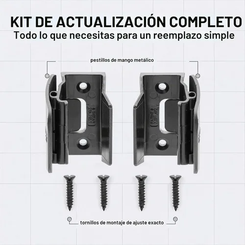 Vista 4 de Colección de diseñador Pestillo reflejado para puerta corredera de ropero RV