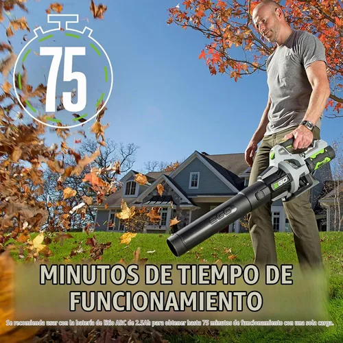 Vista 7 de Soplador eléctrico inalámbrico, con iones de litio, 110 MPH 530 CFM, de velocidad variable, Turbo, 56 voltios